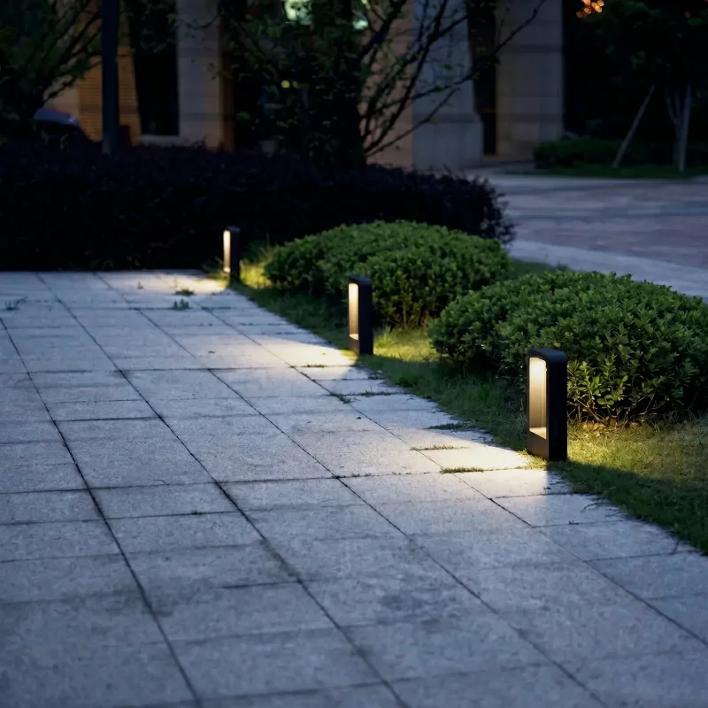 Argus bollards along a paved path