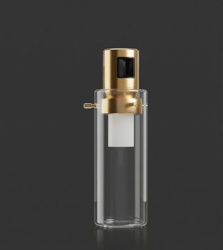 Theron Geometric Track — Glass Cylinder