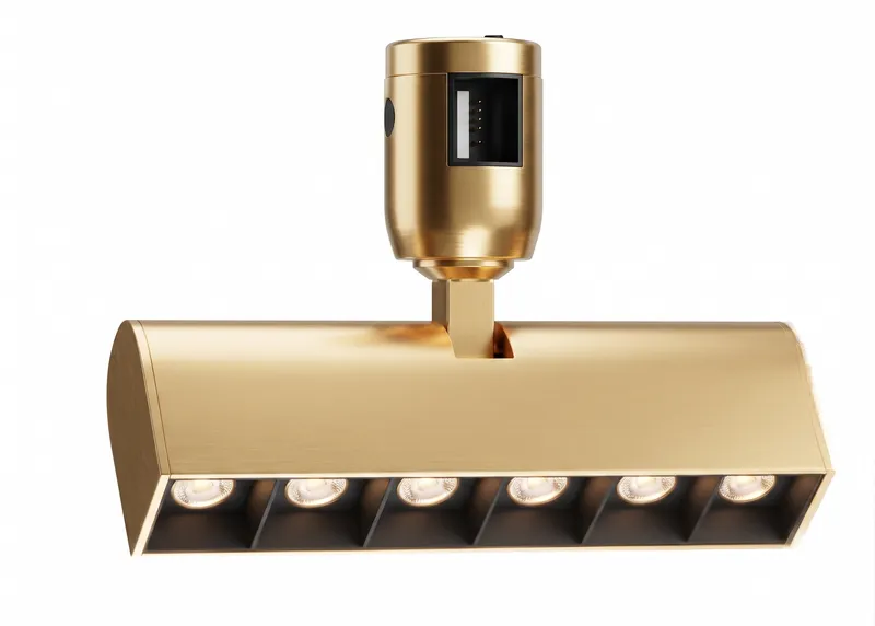 Theron Geometric Track — Linear Six-Head, Adjustable