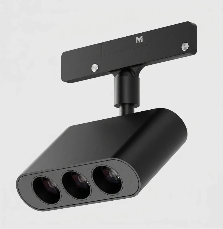 Tizrah 5mm Magnetic Track — Adjustable Three-Head